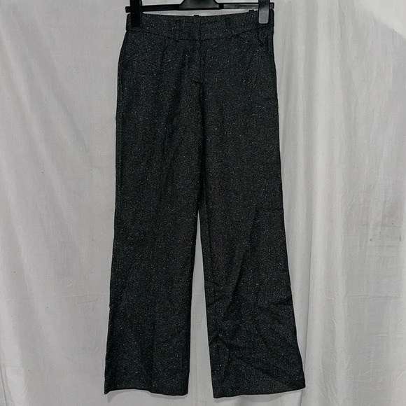 Worthington Pants - sparkly silver & black tweed modern fit Worthington dress pants size 4P